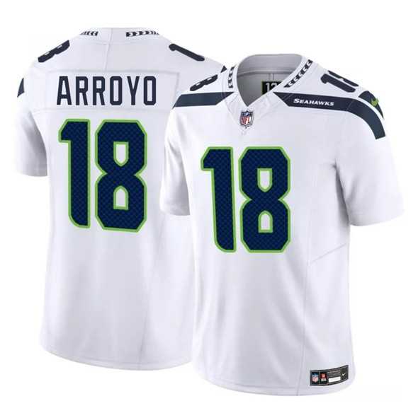 Men & Women & Youth Seattle Seahawks #18 Elijah Arroyo White 2025 Draft F.U.S.E. Vapor Limited Stitched Jersey->seattle seahawks->NFL Jersey